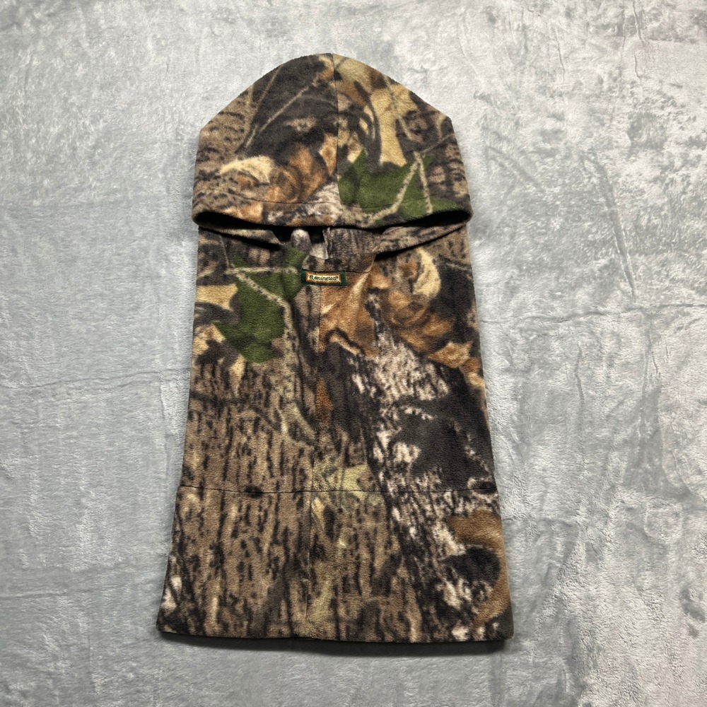 Remington Balaclava Hooded Neck‎ Warmer Unisex One Size Camo Fleece Outdoor